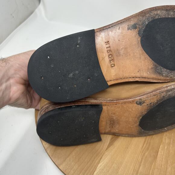 Nisolo Boots Mens 9 Marco Everyday Chelsea Tan Suede Leather Pull On Minimalist - Picture 9 of 13